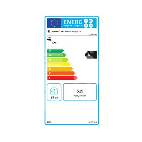 Ariston Andris AN RS 10/3 EU Felsős elektromos vízmelegítő, Bojler - Image 4