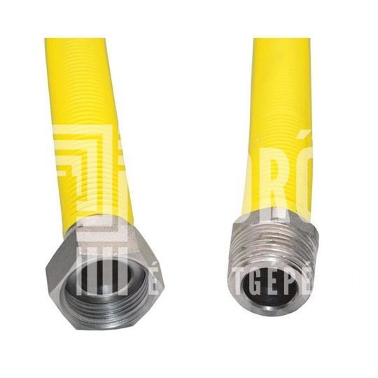 Flexibilis bekötőcső gázra, kihúzható, Technik Therm, 1/2" holl. - 1/2" KM - 75-150 cm (KB), AC FF