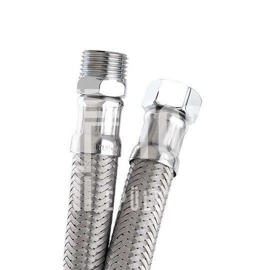 Flexibilis bekötőcső vízre 3/8" holl. - 3/8" KM - 20 cm (KB)