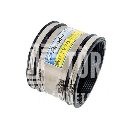 Flexseal gumikarmantyú csőtoldó merevítő pánttal, XSB 310, átmérő: 285-310mm