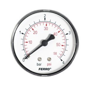 Ferro nyomásmérő hátsó csatlakozású 4 bar