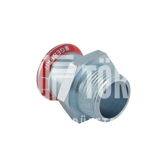 Geberit Mapress szénacél külső menetes átmeneti idom: d=54mm, R=2"