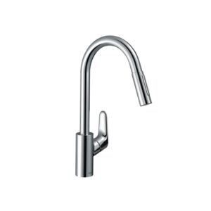 Hansgrohe Egykaros konyhai csaptelep kihúzható zuhannyal