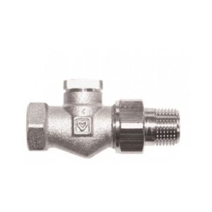 HERZ radiátorszelep visszatérő egyenes 1/2"-3/4" cs. KM