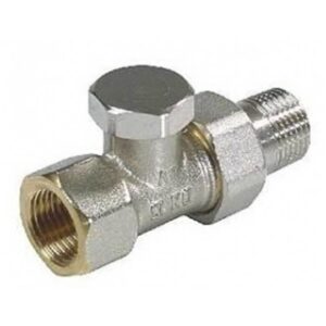 Oventrop Combi 2 visszatérő fűtőtestszelep DN15, 1/2", PN10, egyenes