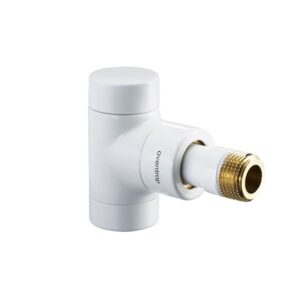 Oventrop Combi E típusú visszatérő szelep, PN10 DN15, 1/2", sarok, fehér